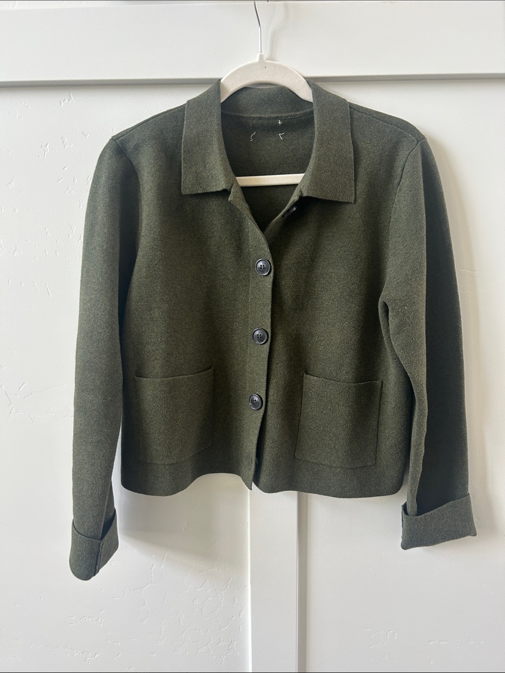 J. Crew Factory Olive Green Button Jacket